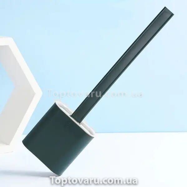 Силіконова щітка для унітазу Toilet Brush Зелена 10171 фото