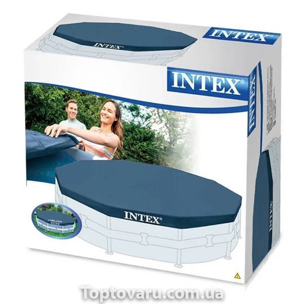 Тент для каркасного басейну Intex 28030 Синій 34254 фото