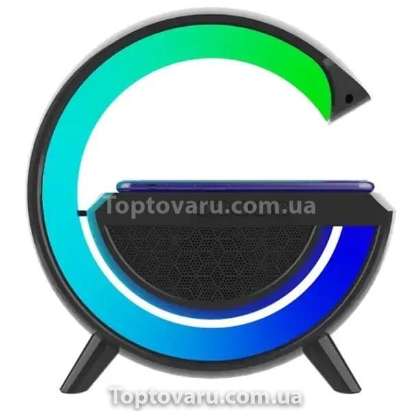 Нічник Smart Light з бездротовою зарядкою та колонкою Чорний 13009 фото
