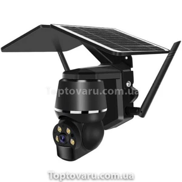 Камера відеоспостереження PTZ вулична Wi-Fi Q7 UBOX із сонячною панеллю Чорна 20088 фото