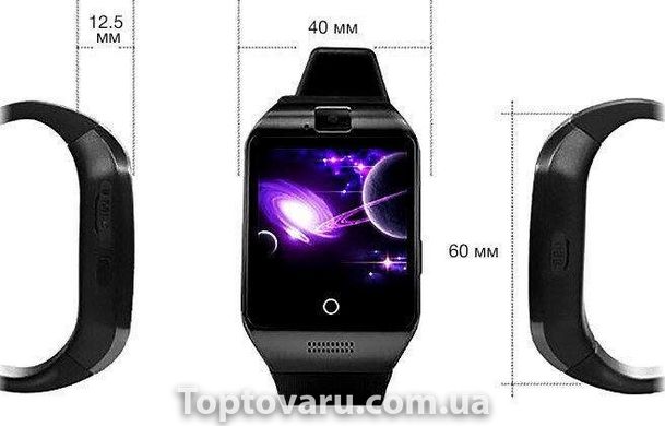 Умные часы Smart Watch Q18 черные с черным ободком 234 фото