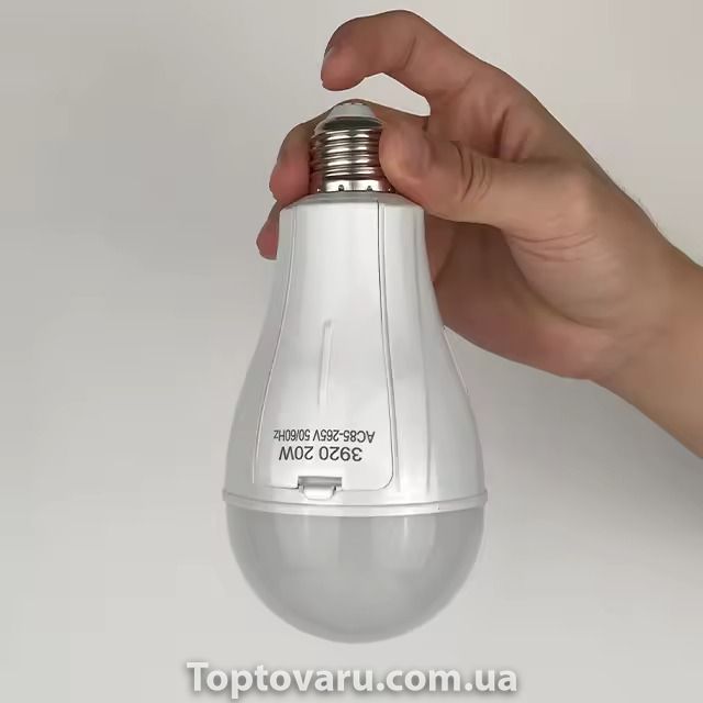 Лампочка в патрон с двумя аккумуляторами LED Emergency Bulb 20Вт 13252 фото