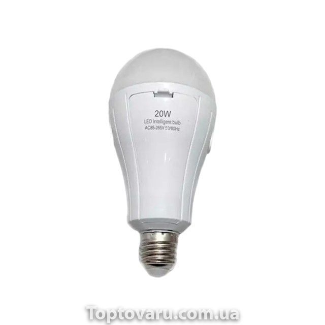 Лампочка в патрон із двома акумуляторами LED Emergency Bulb 20Вт 13252 фото