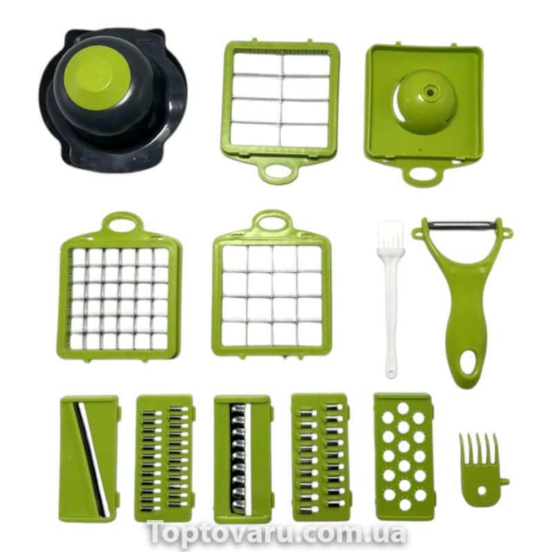 Овочерізка багатофункціональна з контейнером 22в1 Veggie slicer 19566 фото