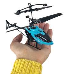 Літаючий usb вертоліт c сенсорним управлінням рукою Induction Flight Блакитний 1691 фото