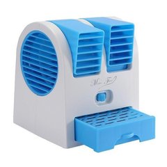 Настільний міні кондиціонер Conditioning Air Cooler USB блакитний 334 фото