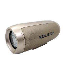 Портативная Bluetooth колонка Koleer S1000 Золотая 6727 фото