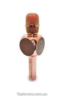 Бездротовий Bluetooth мікрофон для караоке YS-63 Рожевий 2217 фото