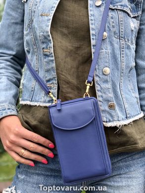 Жіночий гаманець-сумка Wallerry ZL8591 Синій 2134 фото