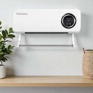 Настінний тепловентилятор з LED дисплеєм та 2 режимами обігріву 2000W DOMOTEC MS-5963 Білий 30525 фото