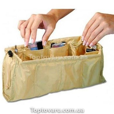 Органайзер для женской сумочки набор из 2шт Kangaroo Keeper Бежевый 14699 фото