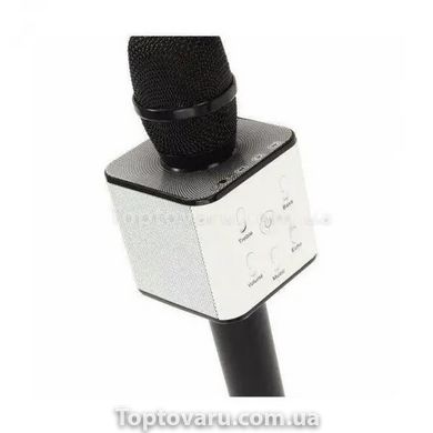 Портативный беспроводной микрофон караоке q7 черный + чехол 11828 фото