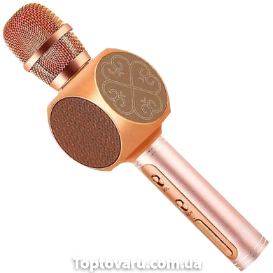 Беспроводной Bluetooth микрофон для караоке YS-63 Розовый 2217 фото