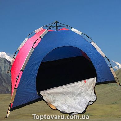 Палатка автоматическая 3-х местная Синня с розовым 4608 фото