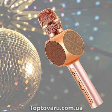 Беспроводной Bluetooth микрофон для караоке YS-63 Розовый 2217 фото