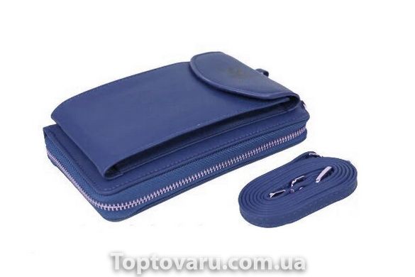 Женский кошелек-сумка Wallerry ZL8591 Синий 2134 фото