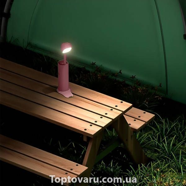 Настольная лампа SOBI FlashLight D16 LED с аккумулятором 5000 mAh Розовая 34508 фото