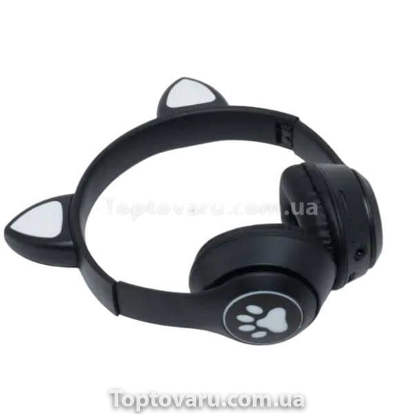 Беспроводные Bluetooth наушники с кошачьими ушками MZ 023 Черные 21707 фото