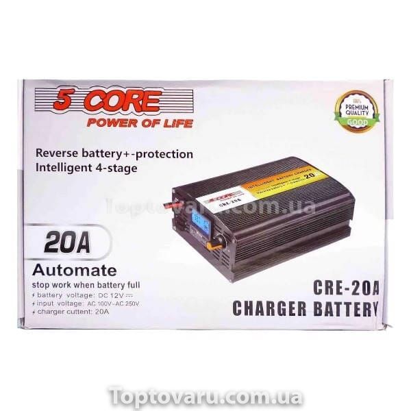 Зарядное устройство для аккумулятора 5 core DC 12V 20А AC100V-AC250V 18988 фото