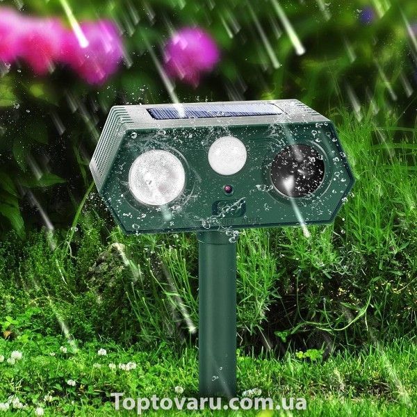 Відлякувач тварин/гризунів/птахів Outdoor Solar Animal Repeller 20363 фото