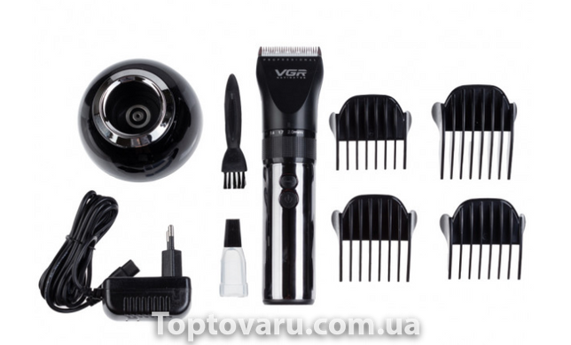 Машинка для стрижки волос VGR V-049 Черная 3922 фото