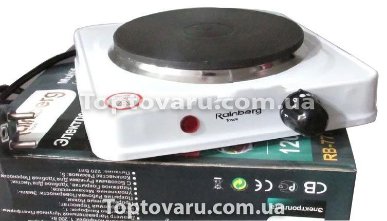 Электроплита Rainberg Trade RB-777 1200W Белая 3763 фото
