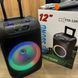 Колонка з мікрофонами, колесами та ручкою Bluetooth Wireless Speaker TTD-1209 Чорна 32887 фото 1