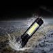 Ручний світлодіодний туристичний LED ліхтар із бічним світлом Charging Flashlight Чорний 24708 фото 2