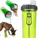 Поилка-кормушка для животных двойная со складной миской Pet Drink Bottle Зеленая 12713 фото 2