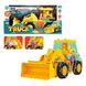Іграшка Трактор із прозорим корпусом із підсвічуванням та звуком Truck Rotating Gear Жовтий 15319 фото 1