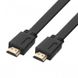 Кабель видео HDMI - HDMI 1.5 м плоский шнур 519 фото 1