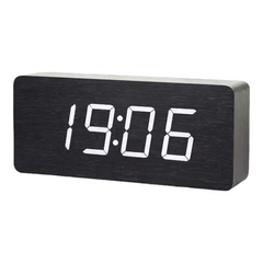Электронные цифровые часы VST 865 Черные с белой подсветкой 13012 фото