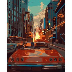 Картина по номерам Strateg ПРЕМИУМ Авто в Нью-Йорке размером 40х50 см (GS653) GS653-00002 фото