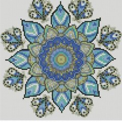 Алмазна мозаїка Strateg ПРЕМІУМ Візерунок сапопізнання розміром 30х30 см CA-0066 CA-0066-00002 фото
