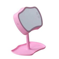 Дзеркало з підсвіткою та підставкою Mirror Lamps Рожеве 10517 фото