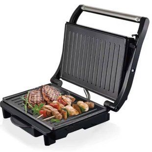Гриль электрический прижимной с антипригарным покрытием Steak machine R.537 RAF Черный 34064 фото