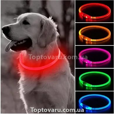 Универсальный светящийся ошейник для собак Trox TR-50 Розовый 11339 фото