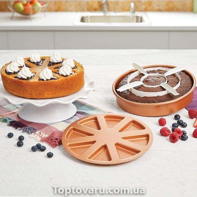 Багатофункціональна форма для випічки Copper Chef Perfect Cake Pan 2181 фото