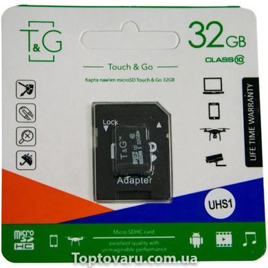 Карты памяти microSD Touch&Go 32 Гб с адаптером 6019 фото