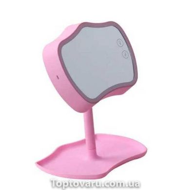 Дзеркало з підсвіткою та підставкою Mirror Lamps Рожеве 10517 фото