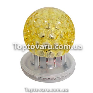 Лампа куля на підставці з обертовими кулею RGB RD 5024 Жовта 2159 фото