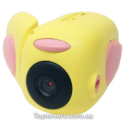 Дитячий фотоапарат - відеокамера Kids Camera пташка Жовтий 2742 фото
