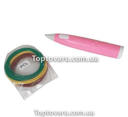 3D ручка для малювання 3D pen 6-1 Рожева 8619 фото