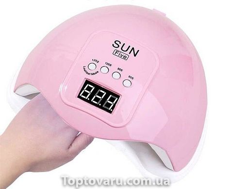Сушилка для ногтей SUN 5 MINI NEW Розовая 1469 фото