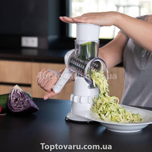 Овочерізка Vegetable 3в1 Біла 17623 фото