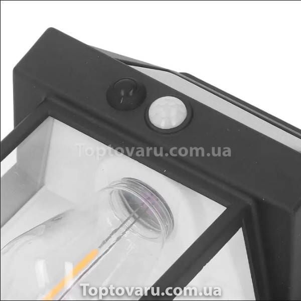Світильник вуличний настінний з датчиком руху та сонячною панеллю Solar Wall Lamp K-888 19345 фото
