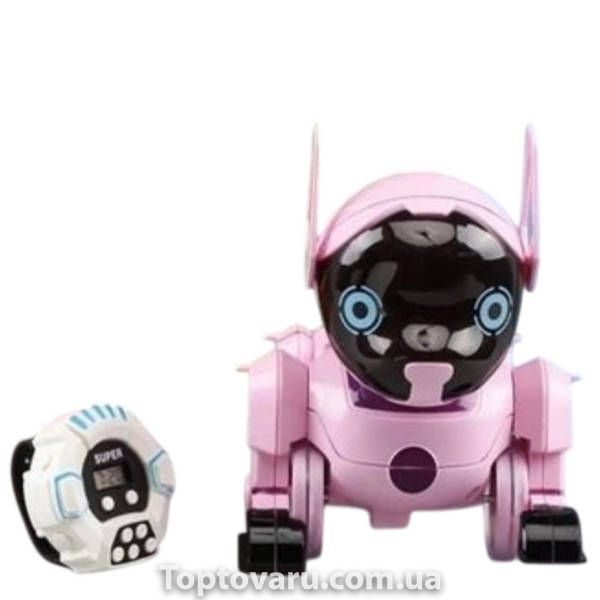 Робот-цуценя інтерактивний Smart Puppy Z105 із сенсорним керуванням, звуком та підсвічуванням Рожевий 38058 фото