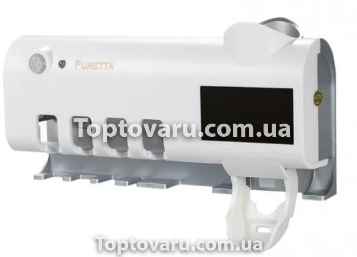 Диспенсер для зубної пасти та щіток автоматичний Toothbrush sterilizer з УФ-стерілізак 2813 фото