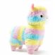 Мягкая плюшевая игрушка разноцветная радужная лама 30 см 7423 фото 1