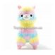 Мягкая плюшевая игрушка разноцветная радужная лама 30 см 7423 фото 2